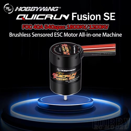 Hobbywing QuicRun Fusion SE 2 en 1 sistema de ESC/motor sobre orugas sin escobillas 1200/1800KV - Imagen 9 de 12