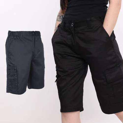 Ladies & Womens Cargo Combat Work Shorts by BKS Size 8 to 22 - PLAIN SHORT PANTS