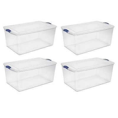 clear plastic totes with lids