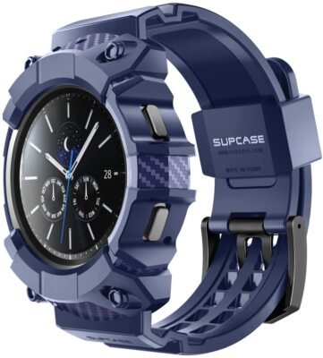 SUPCASE for Samsung Galaxy Watch 4 46mm Smart Watch Strap Band Shockproof Cover