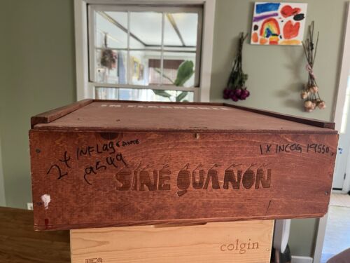 Wood Wine Box OWC Sine Quanon In Flagrante 33 Of 200 Made Very Rare - Picture 2 of 6