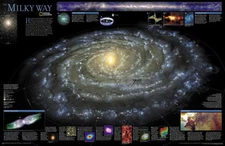 Milky Way Reference Galaxy Image Movie Poster 24inx36in