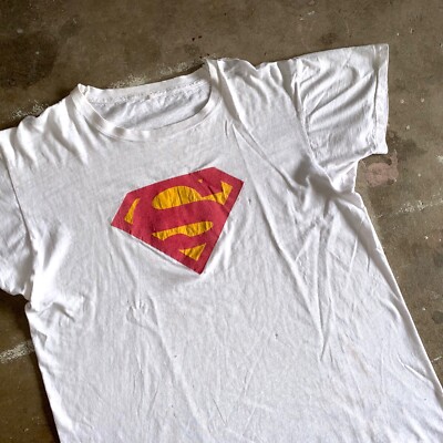 1978 ORIGINAL VINTAGE 70s SUPERMAN MOVIE PROMO T-SHIRT SZ L 