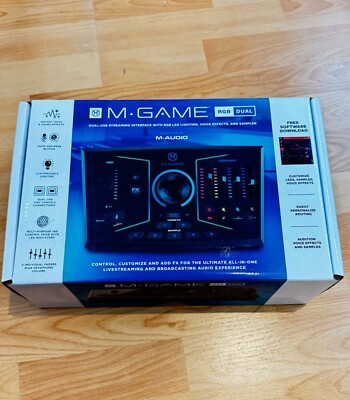 Streaming Soundkarte M-Game RGB Dual USB Audiointerface Neu/OVP
