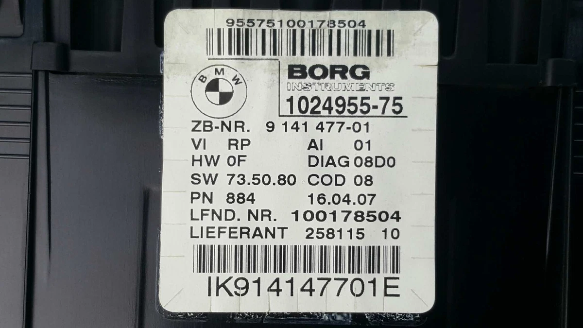 615820 TABLEAU DE BORD POUR BMW SERIE 1 BERLINA (E81/E87 