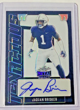 2022 Leaf Metal Draft JAQUAN BRISKER Autograph #’d 5/15 Tenacious D