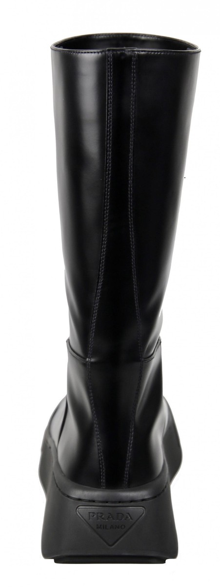 PRADA BOOTS CHUNKY SOLE 2WG013 BLACK POLISHED LEATHER NEW | eBay PRADA BOOTS CHUNKY SOLE 2WG013 BLACK POLISHED LEATHER NEW | eBay