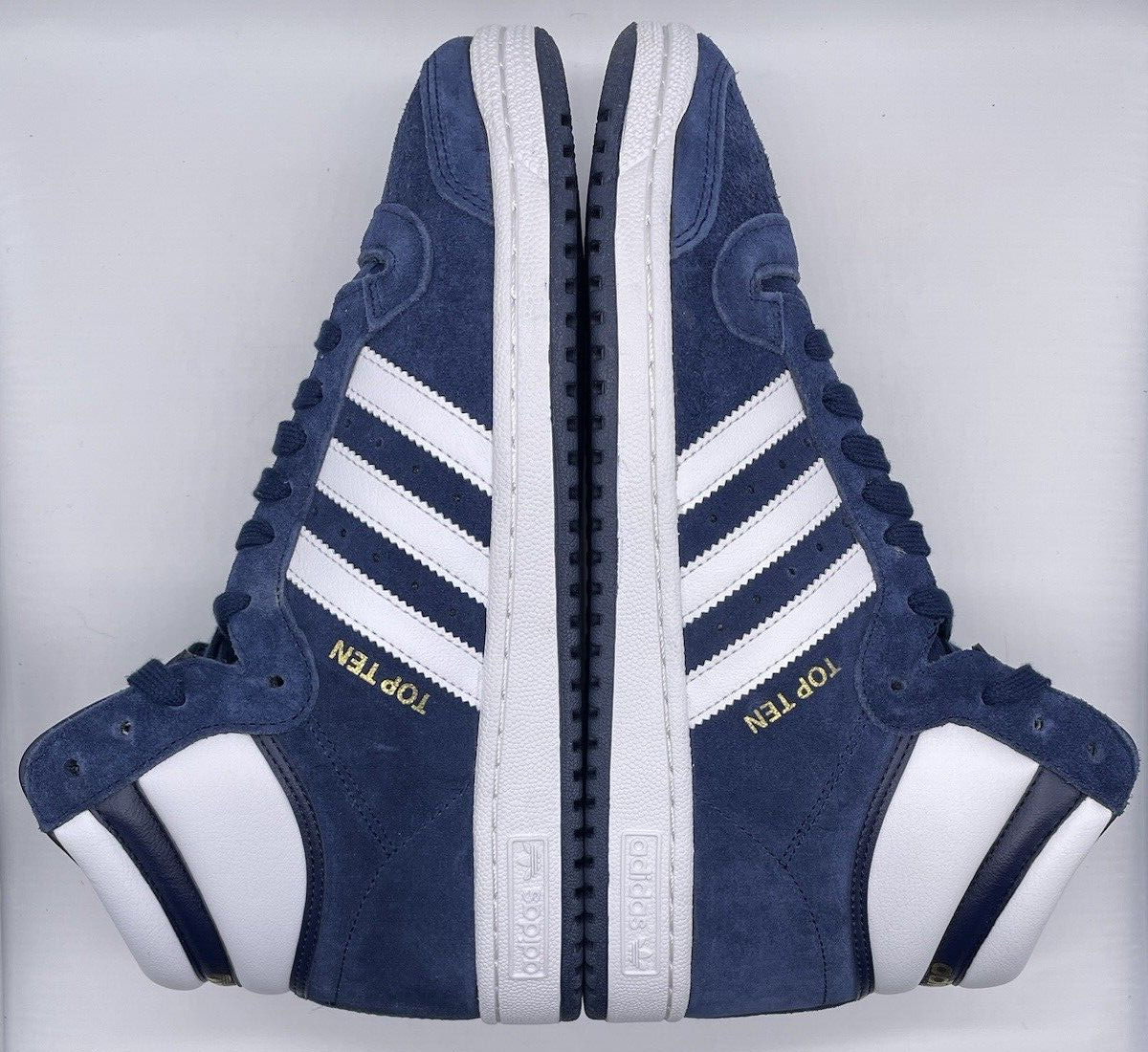 adidas TOP TEN HI F37661 ネイビー・スエード 26cnm adidas Originals Mens Top Ten Hi Collegiate Navy Suede