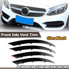 Front Fog Light Decorative Cover Trim For 2015-2018 2016 Mercedes-Benz C Class