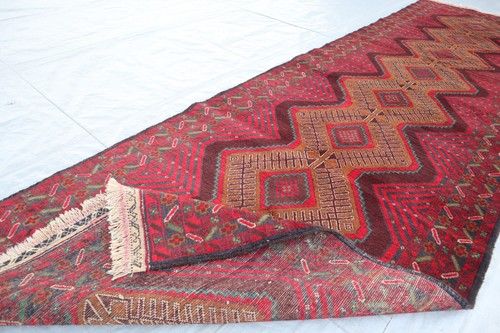 3x10 ft Runner Rug 90x300 cm Afghan Long Handmade Vintage Rug-Kitchen Runner Rug - Picture 3 of 18