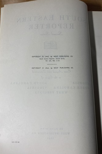 South Eastern Reporter 2d Ser Court of Appeals NOV 27, 1963 ga nc sc va wv #131 - Picture 11 of 14