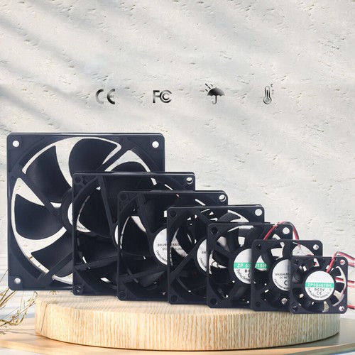 Gehäuse Lüfter Case Fan 6015 7015 8020 9025 5V12V 4/5/6/7/8/9/12CM Schwarz - Afbeelding 3 van 32