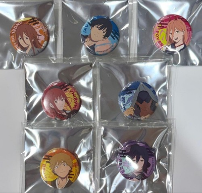 #ad Chainsaw Man Typhoon Devil Roulette Can Badge Complete 7pc Set $58.46