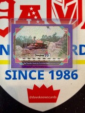 2025 Topps Disneyland 70th 95 Big Thunder Hosts its First Wild Ri Purple Glitter