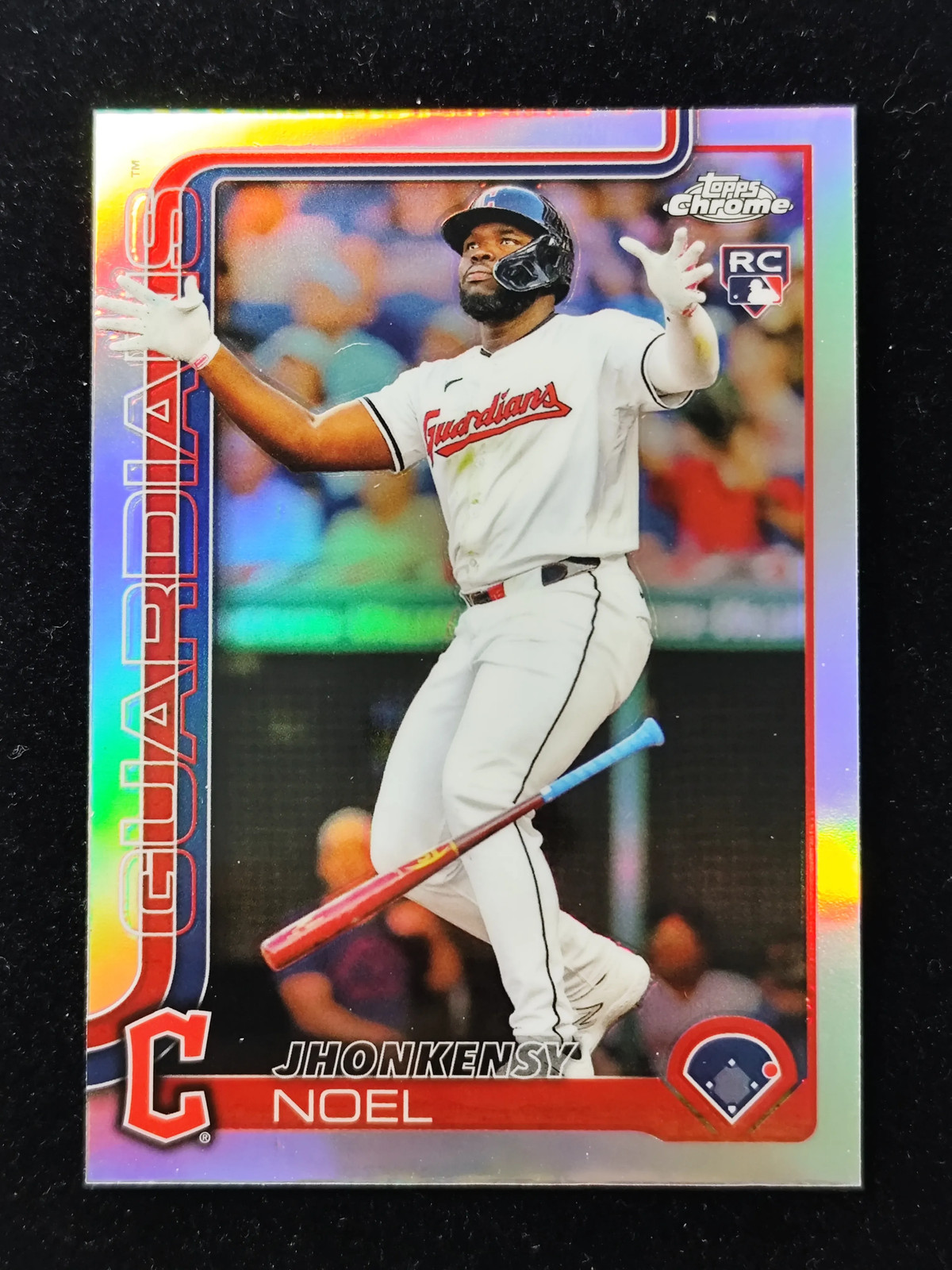 2025 Topps Chrome Refractor Jhonkensy Noel RC Rookie Guardians #291 LX1
