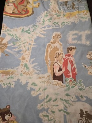 VINTAGE E.T. MOVIE Twin & Fitted SHEET LOT SET 1982 UNIVERSAL  