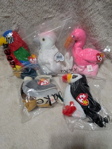 Ty Beanie Babies Bird Lot Of 5 Vintage 1990s Toys