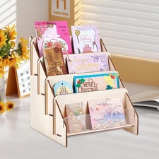 Trading Card Display Stand Greeting Card Display Rack for Household Party