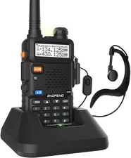 UV-5R Dual Band Two Way Radio (Black), 144-148MHz & 420-450MHz - Free Shipping