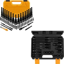 47-Piece Magnetic Nut Driver & Screwdriver Bit Set & 18-Pieces Impact Socket Ext