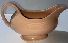 VTG Fiesta Fiestaware Pink Rose Sauce Boat Gravy Pitcher Pottery Homer Laughlin
