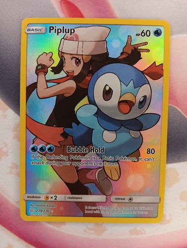 Piplup 239/236 Secret Rare Sun  & Moon Cosmic Eclipse SM12 - Picture 1 of 6