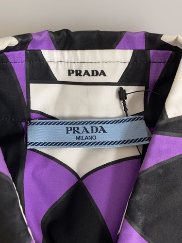 PRADA Other Sleeveless Blouse 38 Cotton PUP Total Pattern P467EM Used - Picture 3 of 7