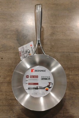 Bergner Edge To Edge 8'' Tri-Ply Frypan - Premium Deep Frying Pan
