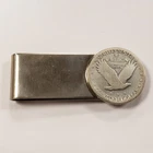 1929 25c Standing Liberty Silver Quarter - Money Clip - SKU-Q2163