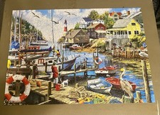 Masterpieces Jigsaw Puzzle; Pelican Harbor; 1000 Pcs Premium Collection Complete