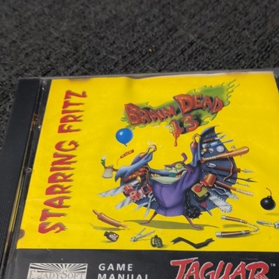 Brain Dead 13 Atari Jaguar CD ReadySoft 1995 Action Adventure Manual Included