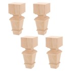  4 Pcs Table Leg Replacement Cabinet Support Feet Base for Dresser