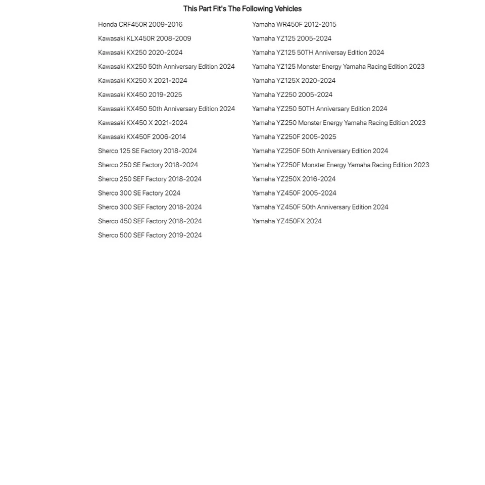 Llave de tapa de horquilla de doble cámara Tusk KYB para HONDA CRF450R 2009-2016 Foto 4 de 4