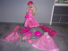BARBIE SIZE FASHION DOLL WITH DRESSES SHOES HATS & BAGS BUNDLE