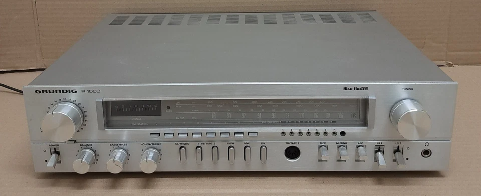 Grundig R 1000 High Fidelity Stereo Receiver defekt