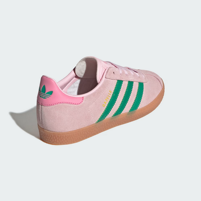 Adidas Gazelle Clear Pink Court Green GS Shoes JP7128 NEW