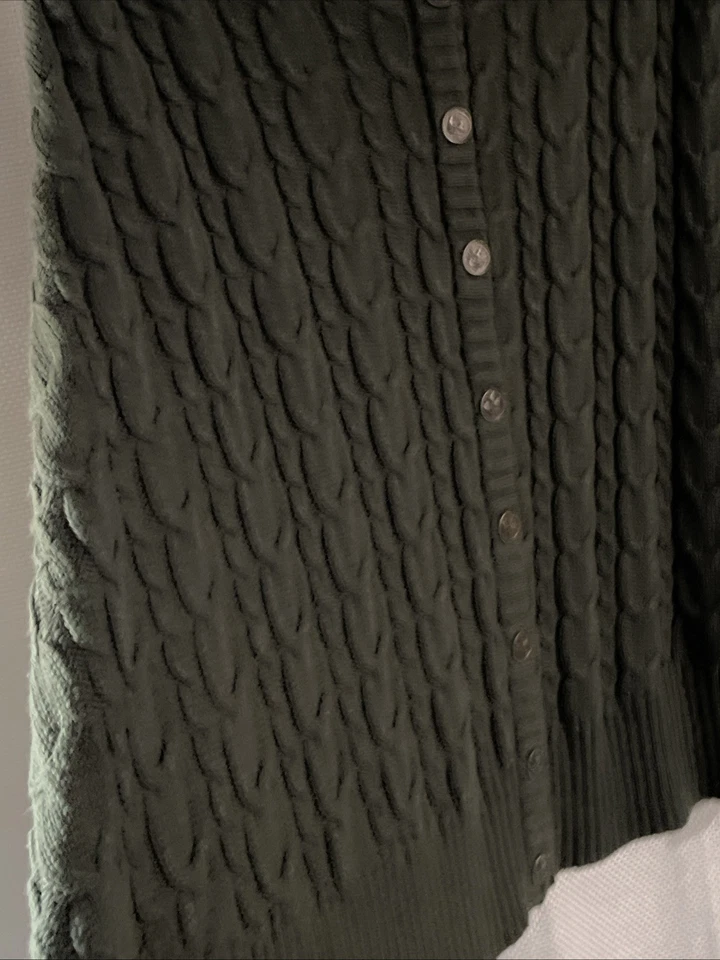 Capa Hot Topic Outlander Cableknit para mujer S/M verde bosque Foto 4 de 4