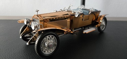 FRANKLIN MINT Die Cast 1921 ROLLS-ROYCE SILVER GHOST Copper Body W/Oak Case - Bild 11 von 18