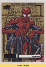 2023 Upper Deck Allegiance Avengers vs X-Men Gold Aurum Spider-Man #C10 READ 4et