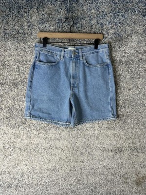 COS Denim Shorts Womens 28 Blue High Rise Mom Fit Light Wash Casual 5 Pocket