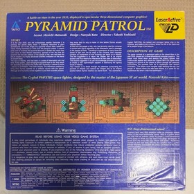 Pyramid Patrol 1993 Pioneer LaserActive. Laserdisc JP. Insert includes, no OBI