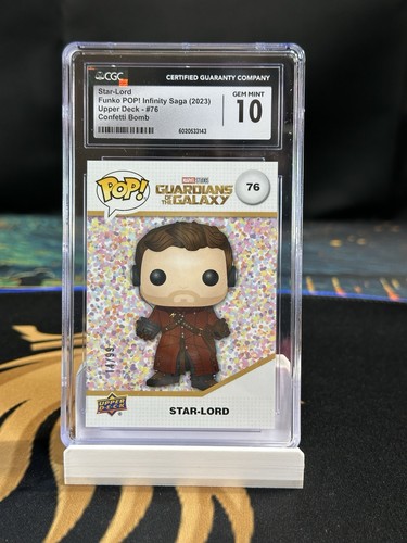 Funko Marvel Upper Deck Star- Lord 14/99 Confetti Bomb CGC 10