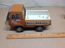 Buddy L "Road Service" Pressed Steel Truck #5014 Brown Kids Toy Fun Childhood