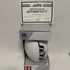 Garrett Wilson New York Jets Autographed Wilson White Panel Football