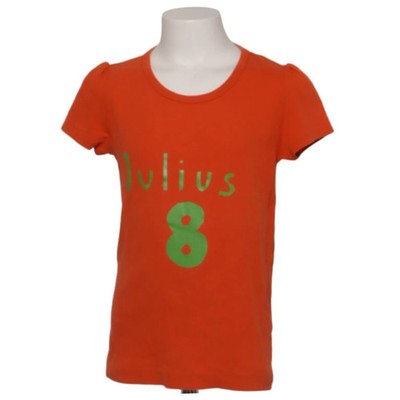 Petit Bateau, T-shirt, Größe: 150, Orange/Grün, Baumwolle, Print, Mädchen #ttK