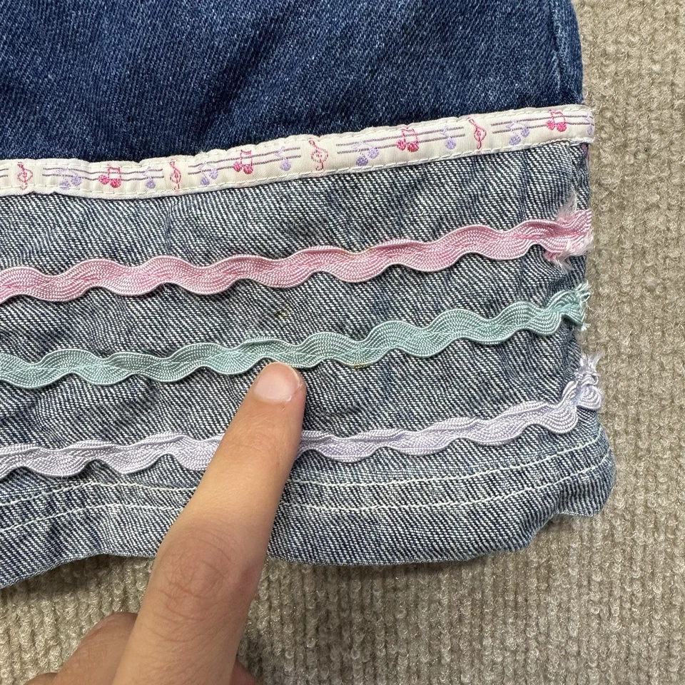 Vintage Franklin The Turtle Denim Y2K Denim Overall Jumper Dress Girls Size 4T - Image 3 of 4