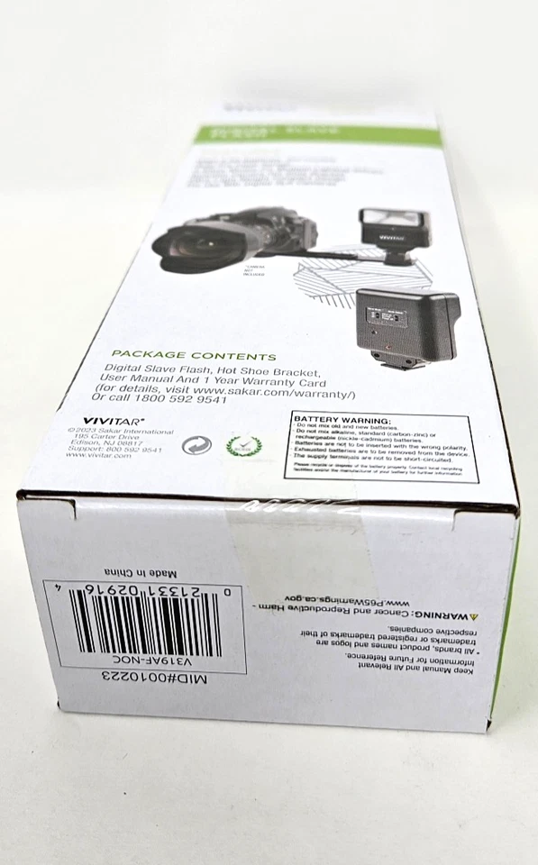 Vivitar V319AF-NOC Digital Concepts Slave Flash W/Bracket For Digital Camera New - Image 2 of 4