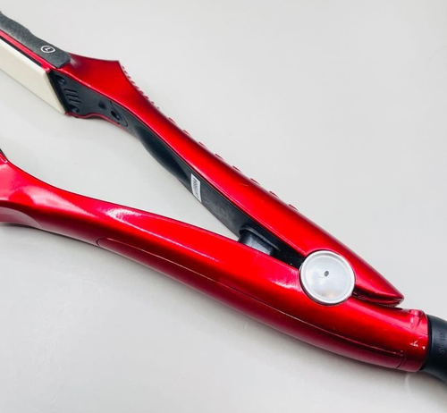 Strahlender Haarglätter 28 mm Rot Keramik Glätteisen Auto Sensor Japan Getestet - Bild 7 von 7
