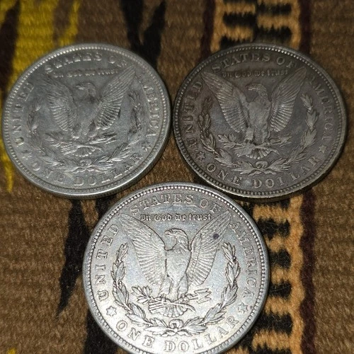 Morgan Silver Dollar $1 Coins Lot Circulated 90% Silver 0.9 Fineness