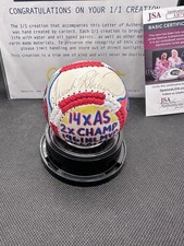 Frank Robison Autographed Pop Art Baseball By CarterX JSA COA 1/1!